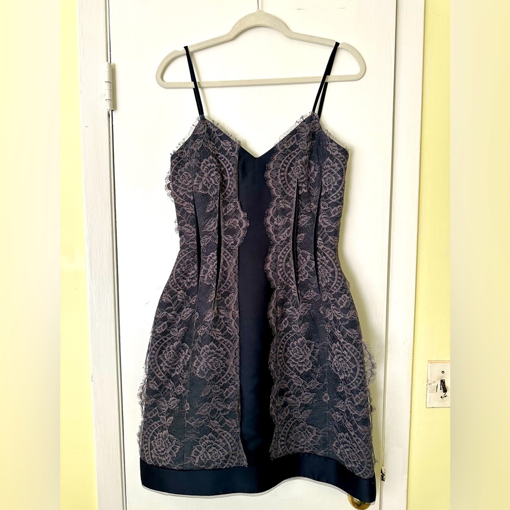NWT Lanvin Lace dress in navy